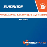 Evinrude, *ROPE, Starter (7/32in. - Bulk Roll 100') | (Qty 1) - length 80 in. (2.03M), 0772577