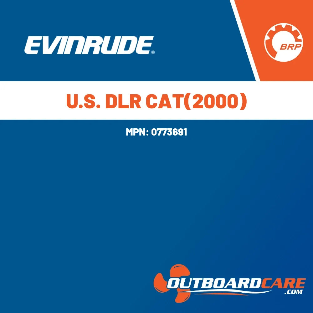 0773691 U.s. dlr cat(2000) Evinrude