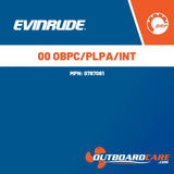 0787081 00 obpc/plpa/int Evinrude