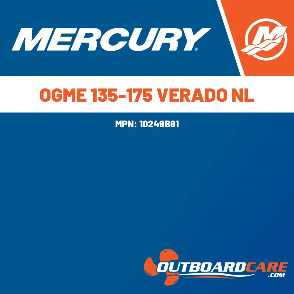 10249B81 Ogme 135-175 verado nl Mercury