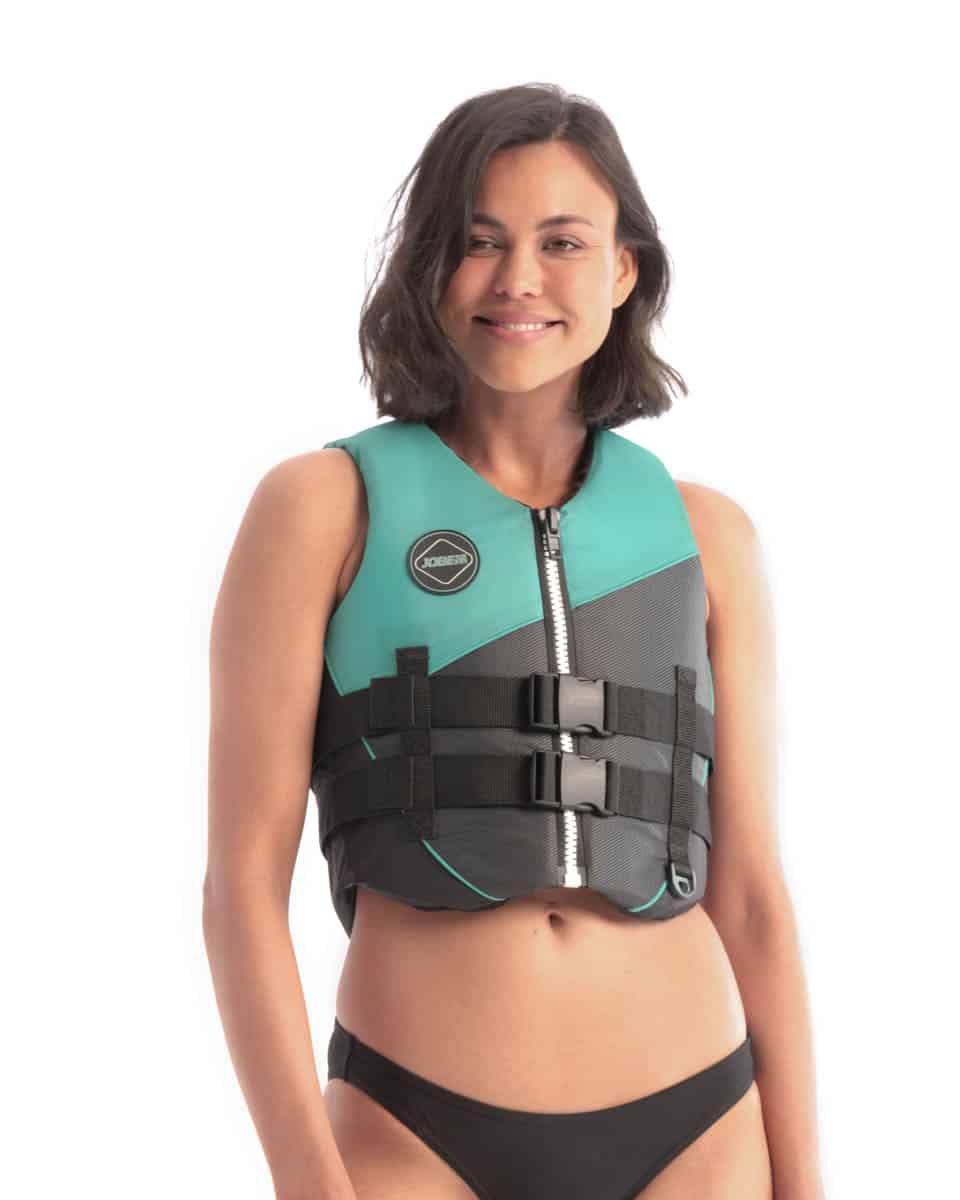 Nylon Life Vest Women Vintage Teal