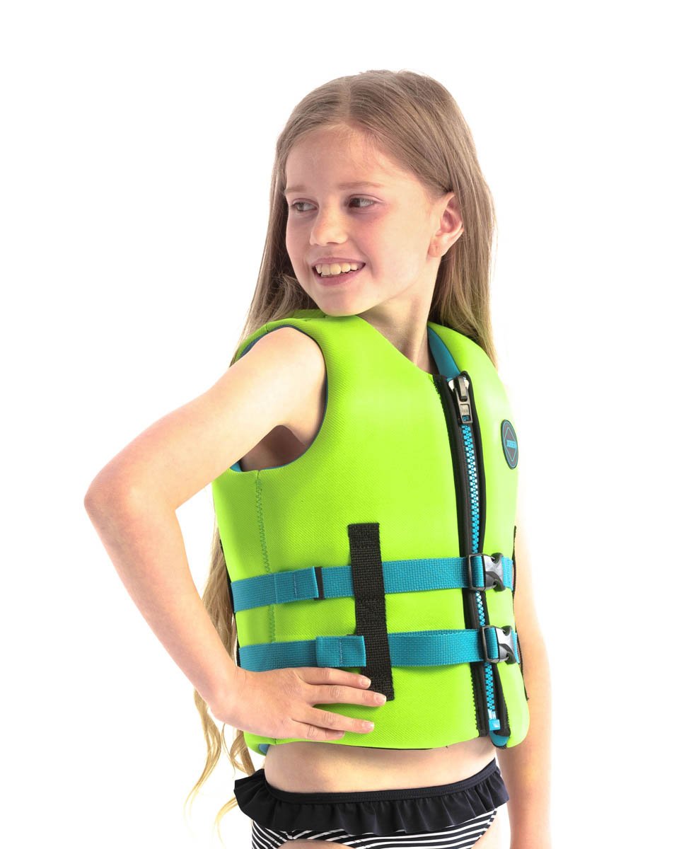 Neoprene Life Vest Kids Lime Green