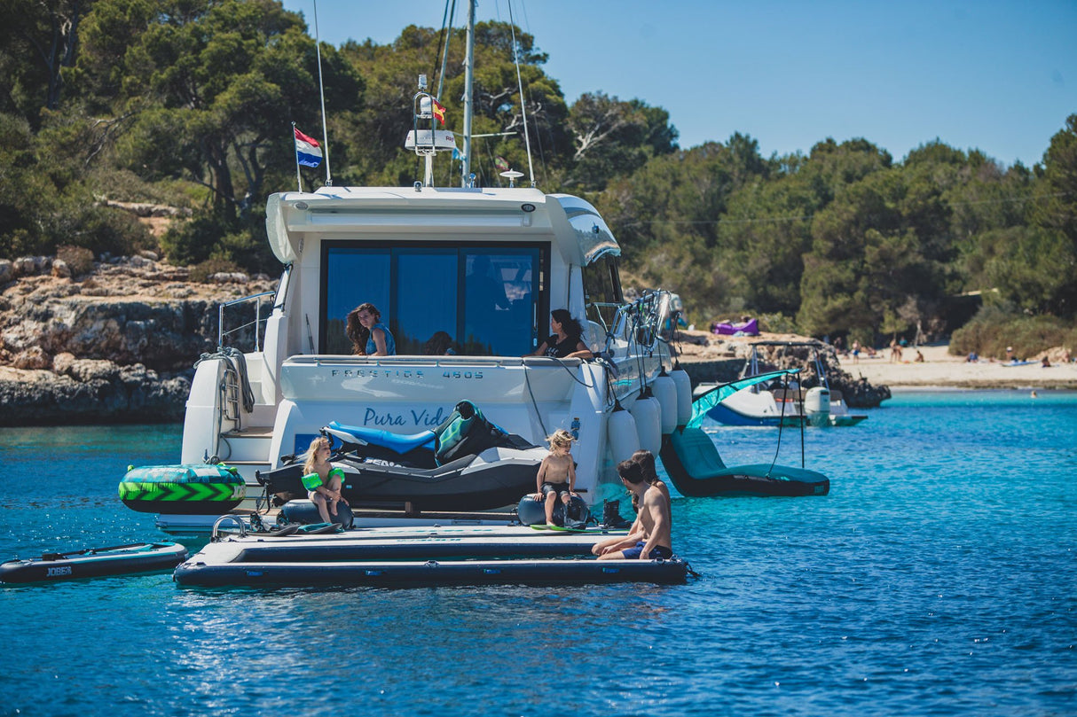 Infinity Island Inflatable Dock with Pump