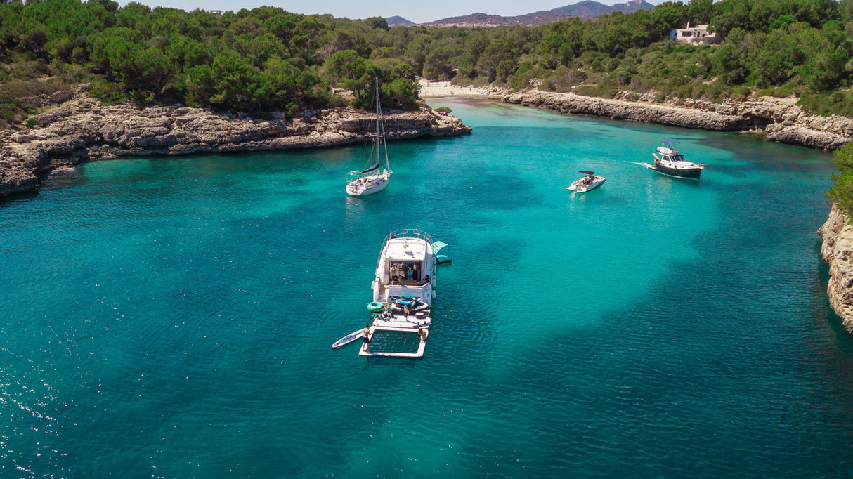 Infinity Island Inflatable Dock with Pump