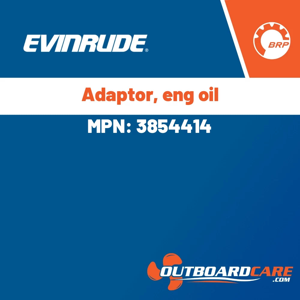 Evinrude - Adaptor, eng oil - 3854414