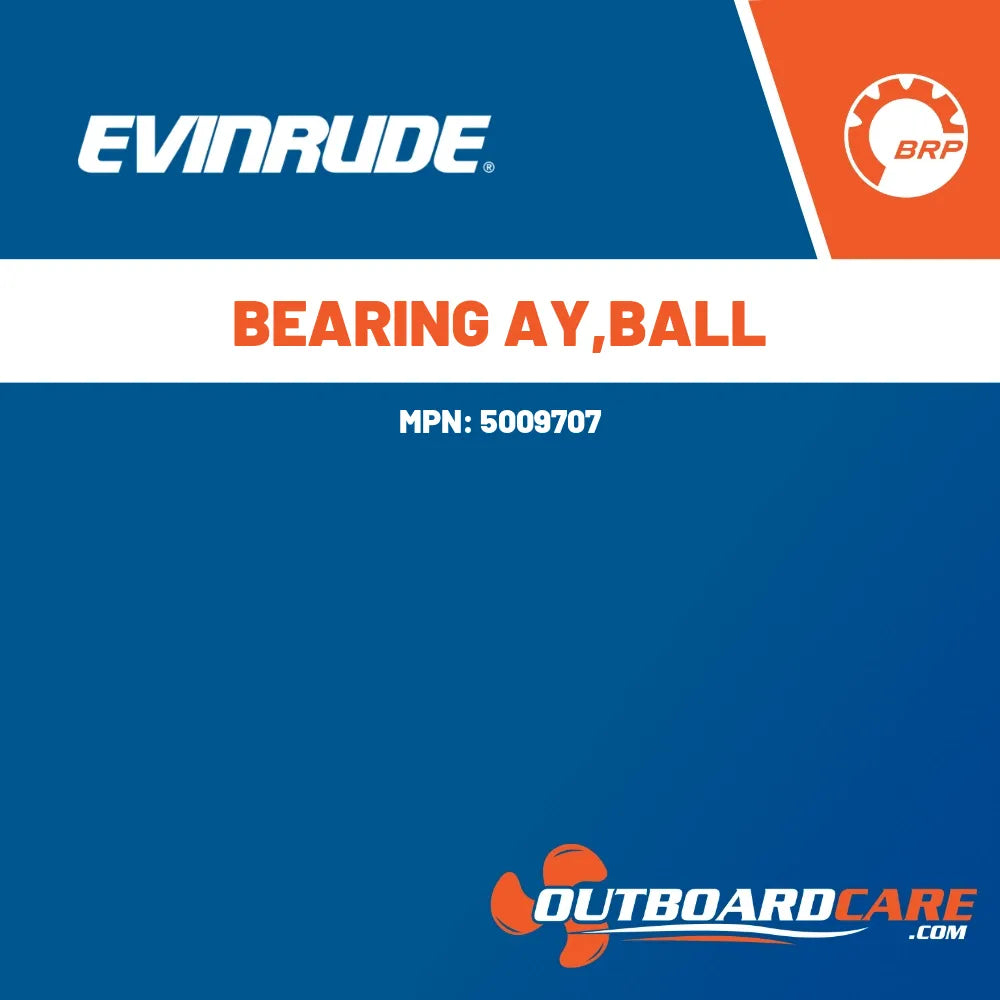 5009707 Bearing assembly,ball Evinrude