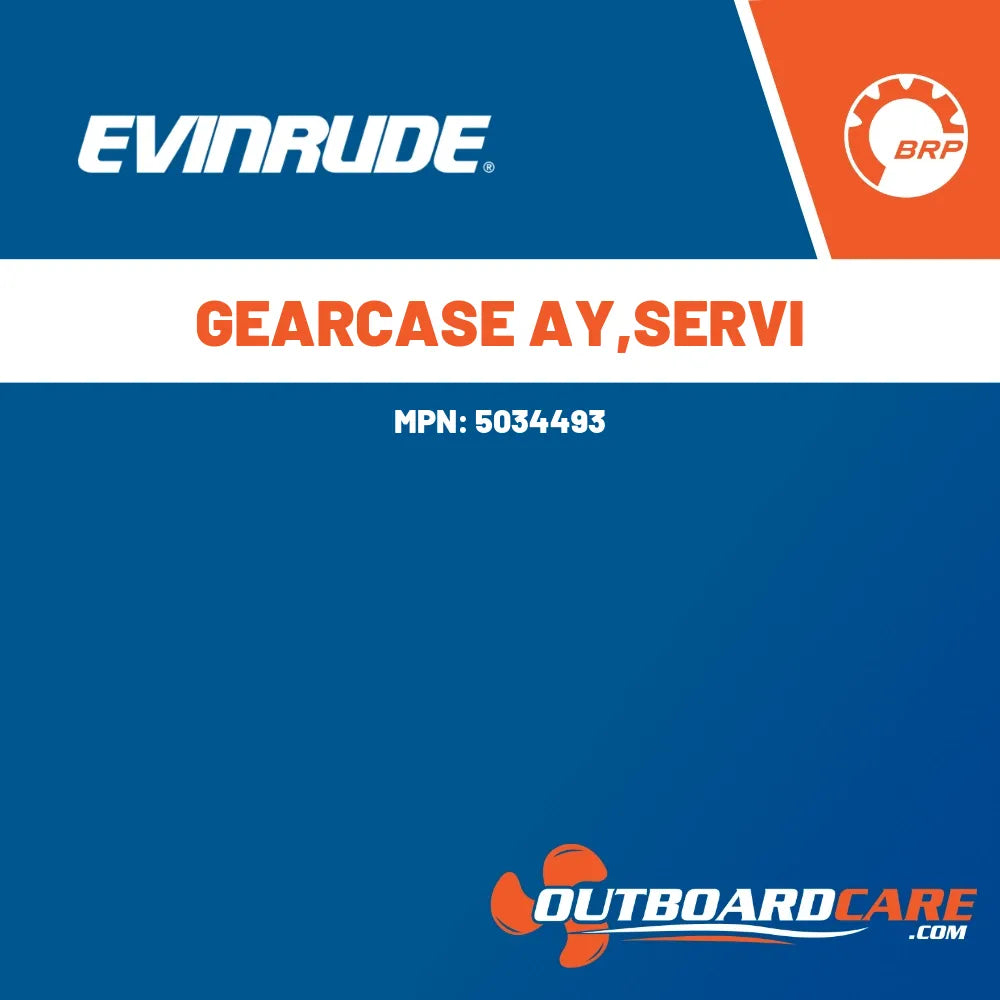 5034493 Gearcase assembly,servi Evinrude