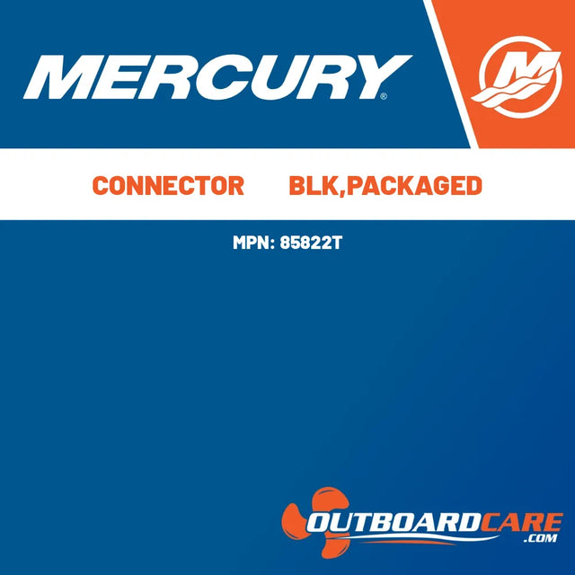 85822T Connector        blk,packaged Mercury