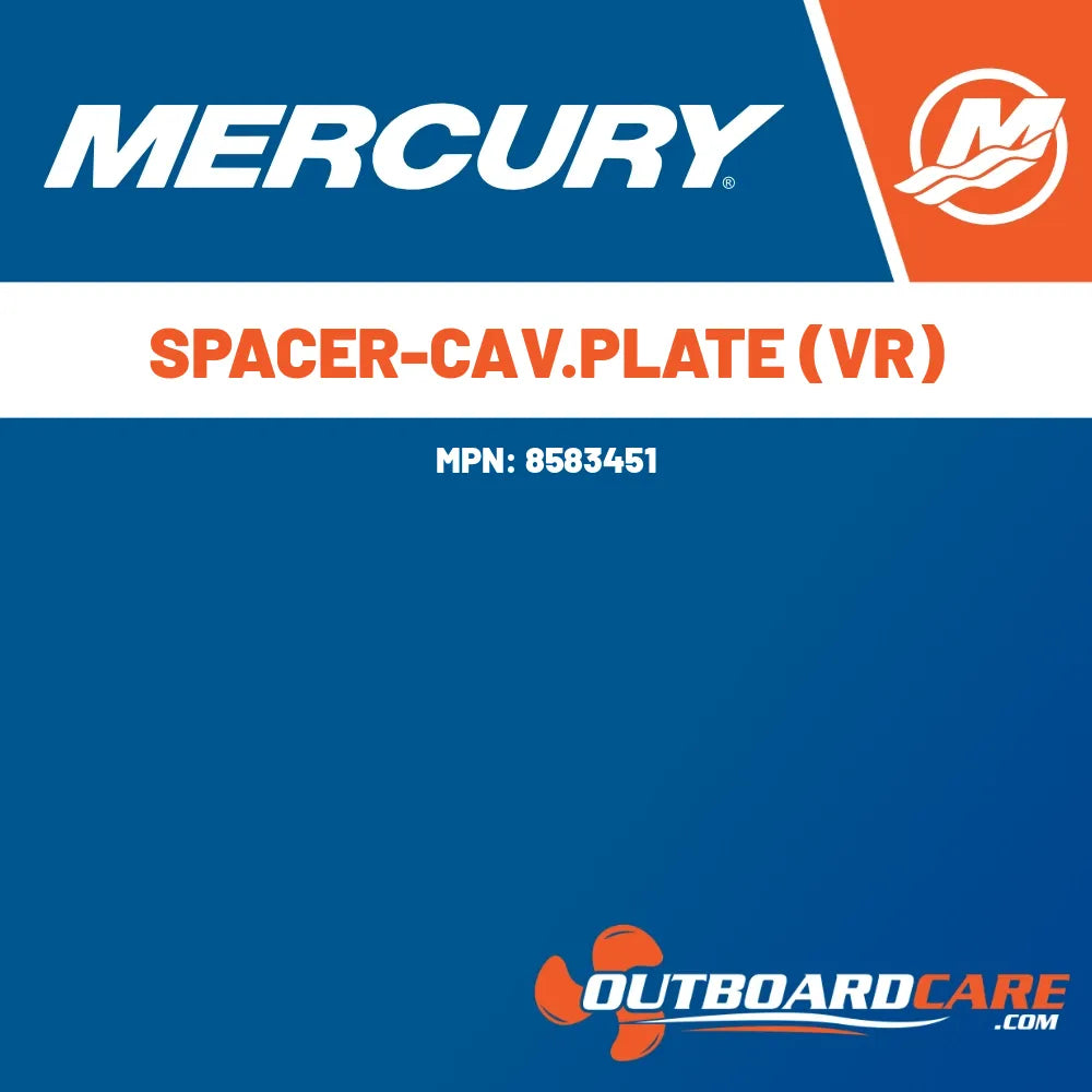 8583451 Spacer-cav.plate (vr) Mercury