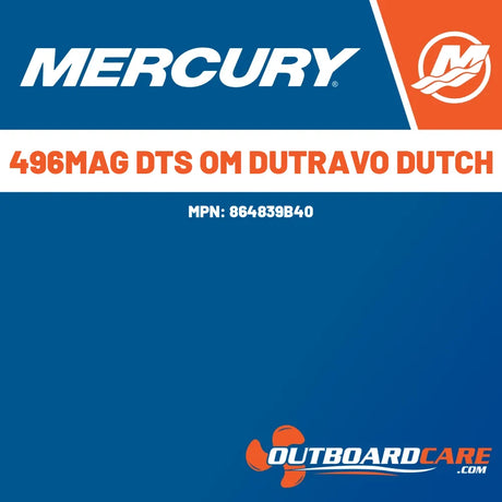 864839B40 496mag dts om dutravo dutch Mercury