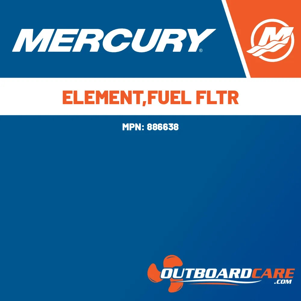 886638 Element,fuel filter Mercury