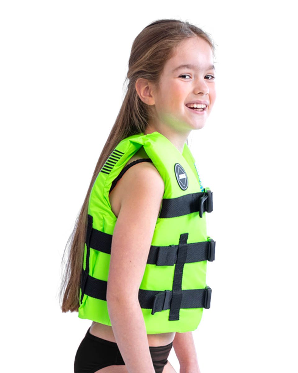 Nylon Life Vest Kids Lime Green