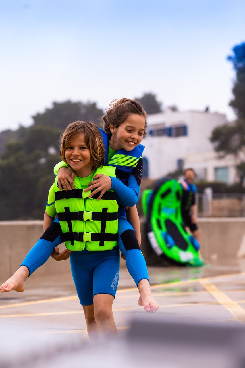 Nylon Life Vest Kids Lime Green