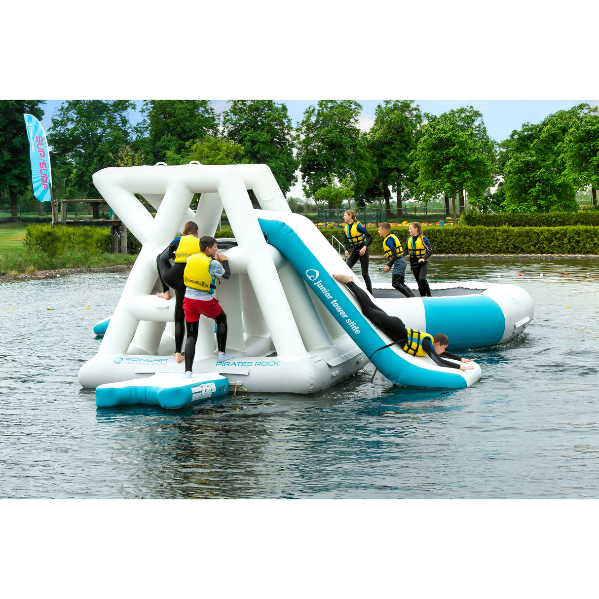 22238 Professional Aquapark Pirates Base 500 Set incl. Base Step + Slide + Beam Spinera