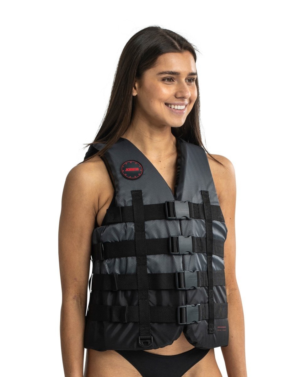 4 Buckle Life Vest Black - OutboardCare.com