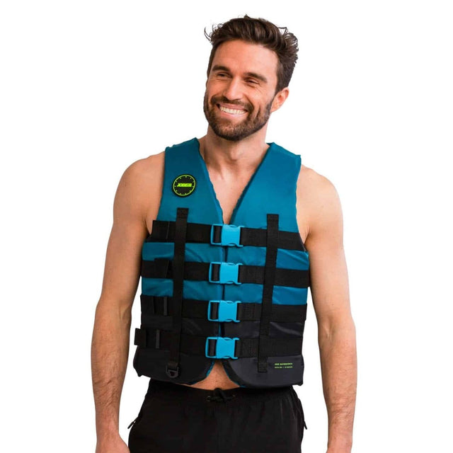 4 Buckle Life Vest Teal - OutboardCare.com